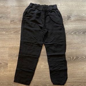 HM Elastic Waistband Linen Trousers Pants with Pockets in size 4